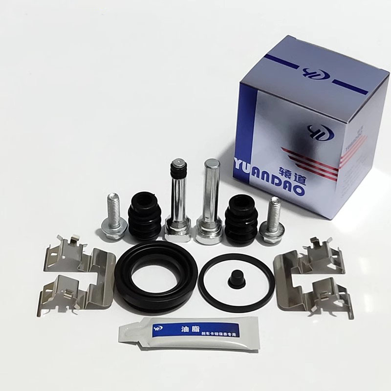 Front Rear Brake Caliper Bracket Kit - Tornillo de pasador guía de soporte